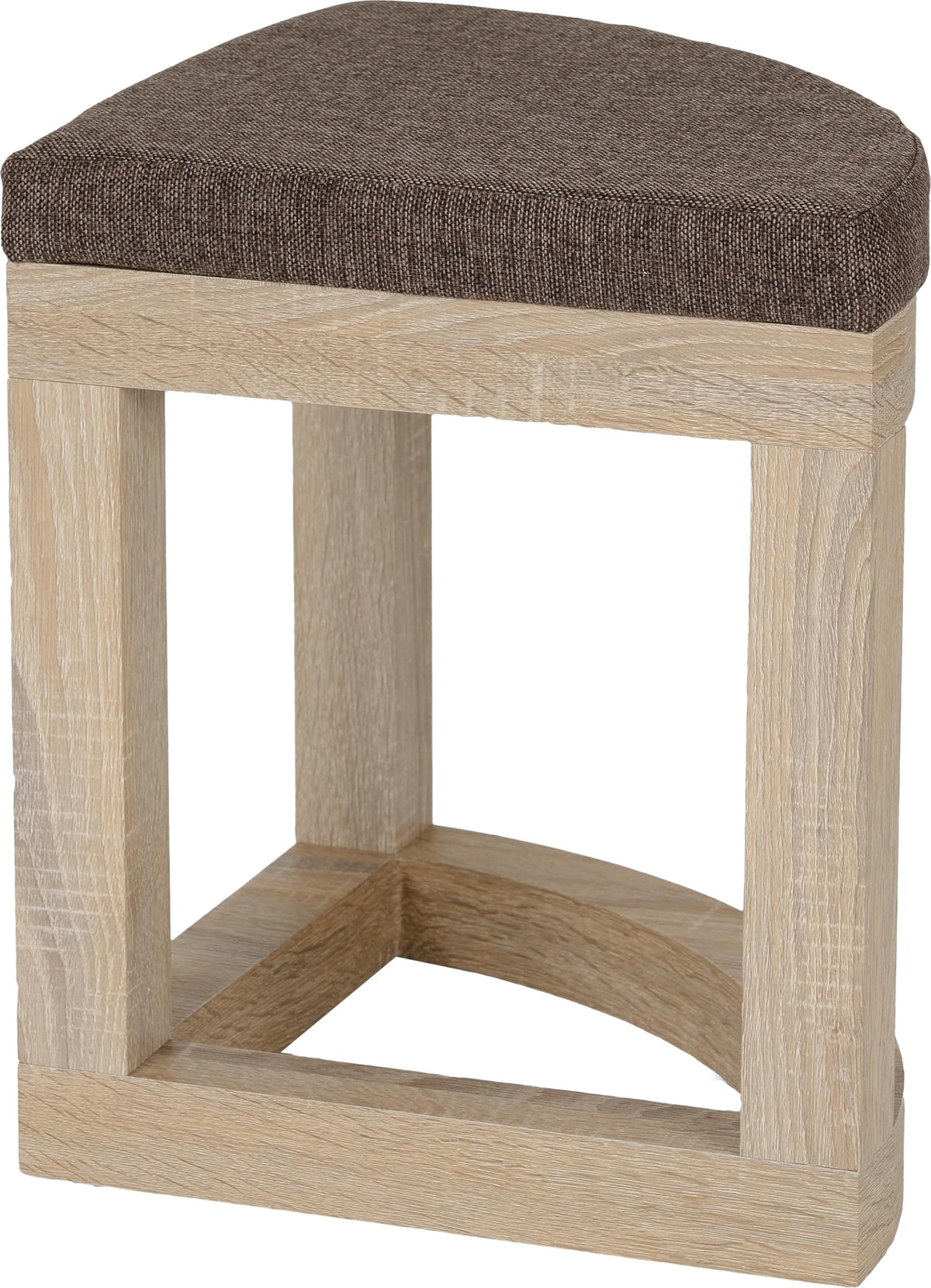 Seconique Cambourne Stowaway Dining Set in Sonoma Oak Effect Veneer/Brown Linen Fleck