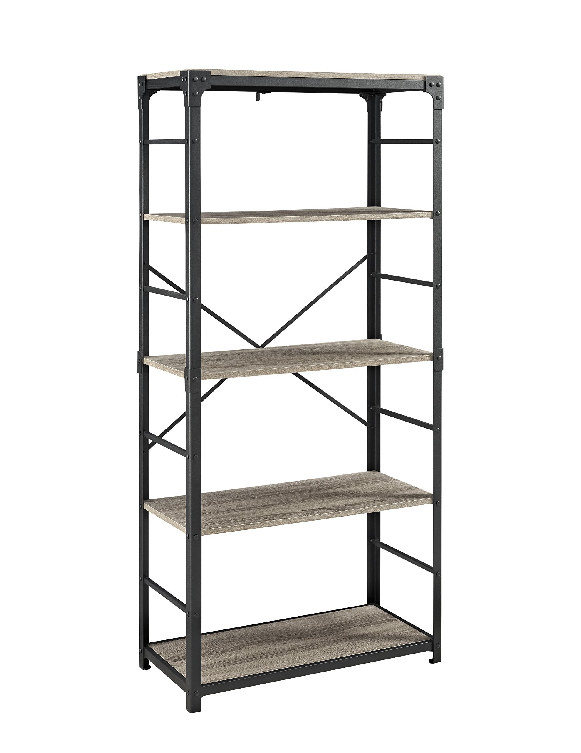 WE Furniture Industrial Bookshelf