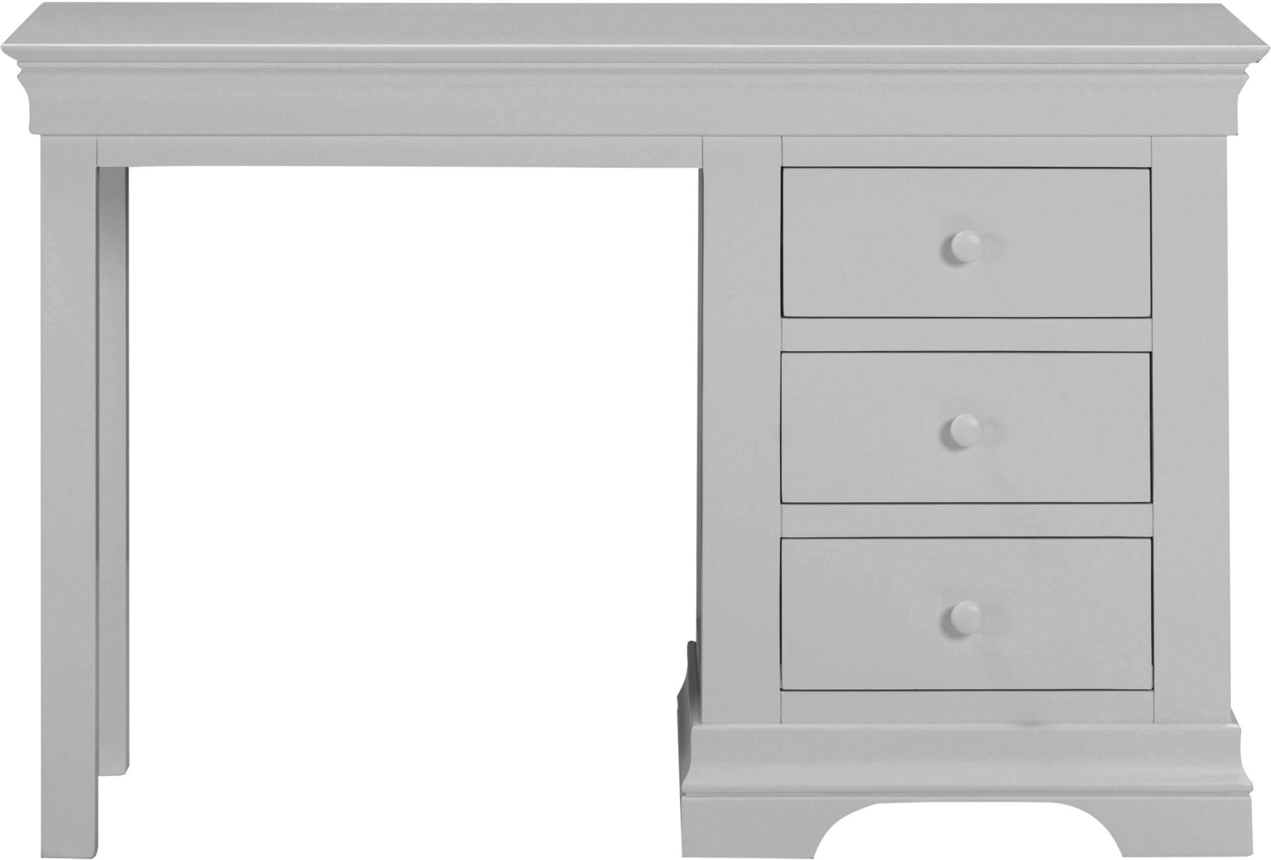 Furniture 321 Bordeaux 3 Drawer Dressing Table, 115x44.5x76cm, French-Inspired Traditional Style, Fully Assembled