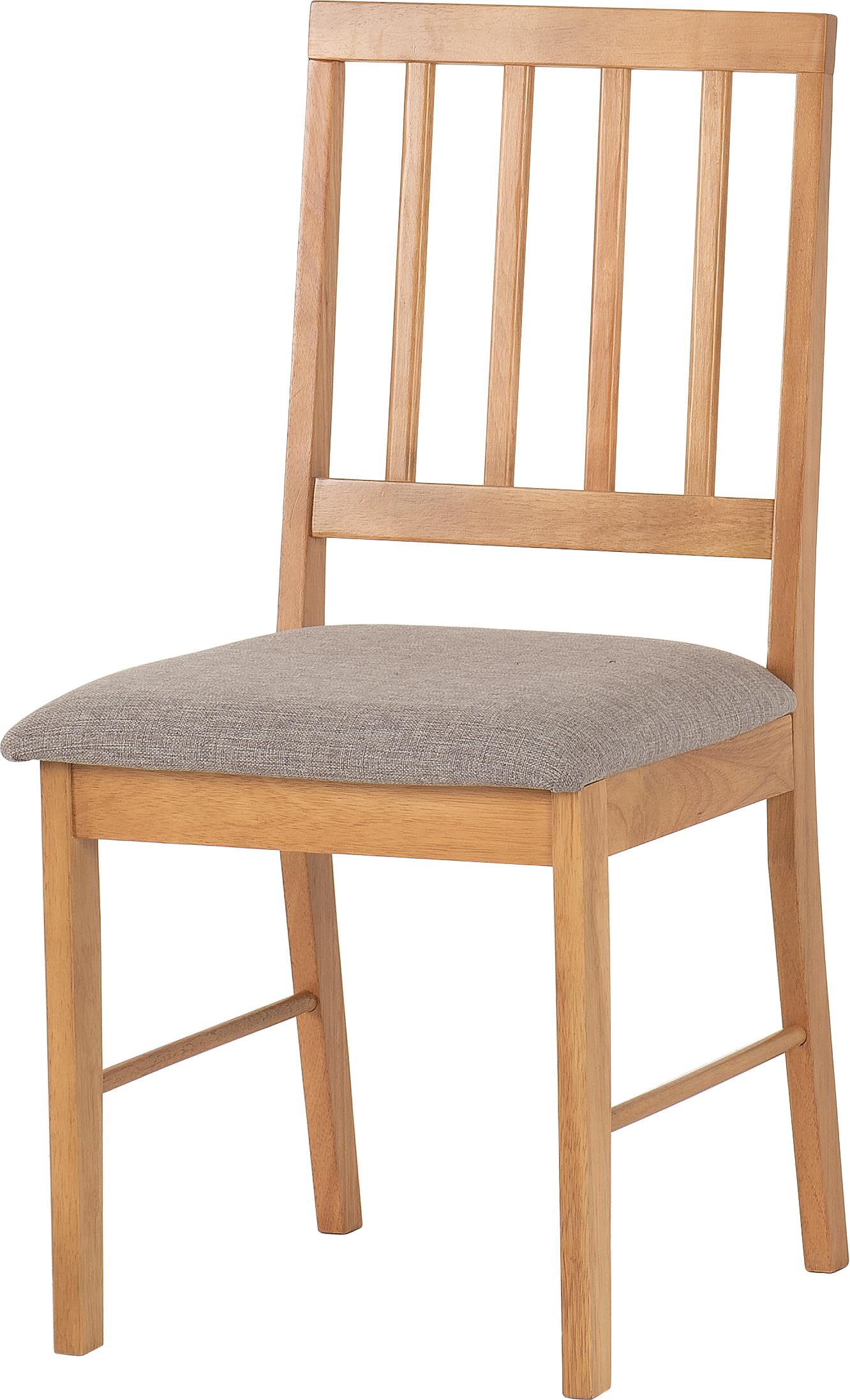 Seconique Austin Chair (BOX OF 2) in Oak Effect/Grey Fabric