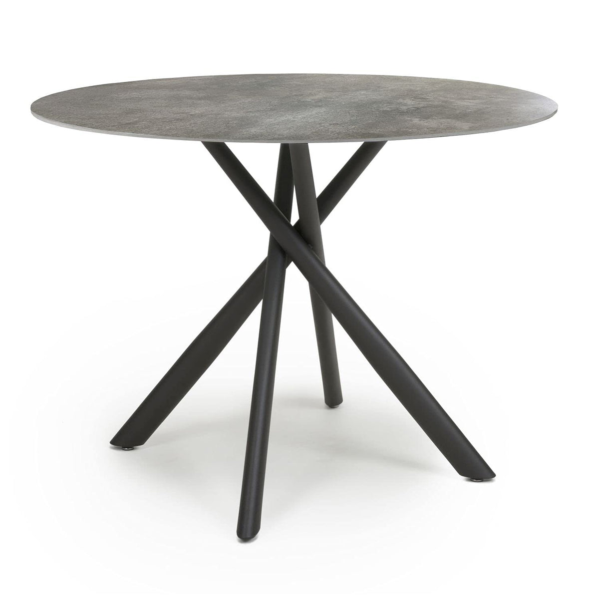 Shankar Avesta Round Dining Table - White or Grey(Grey)