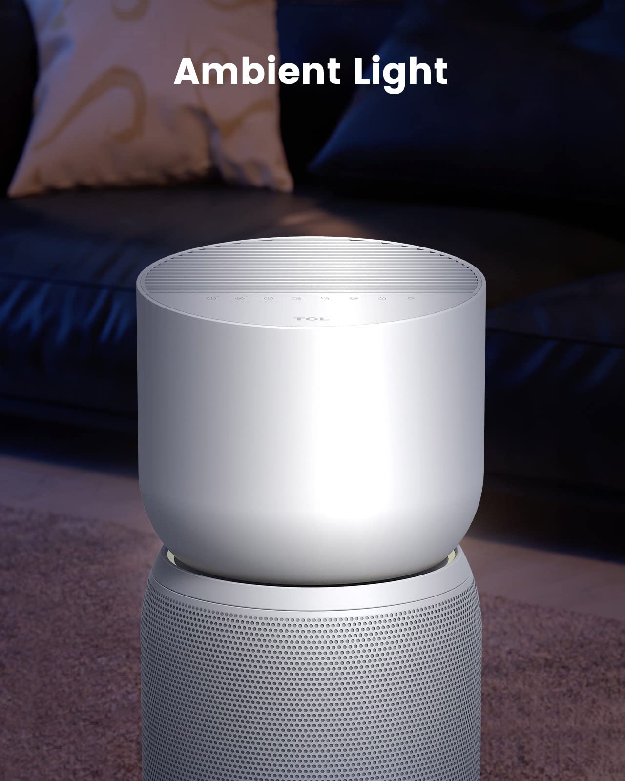TCL Breeva Smart Air Purifier, True HEPA (H13), Removes 99.97% of Dust/Bacteria/Odors & More, App & Voice Control, Auto Shield, Quiet, White
