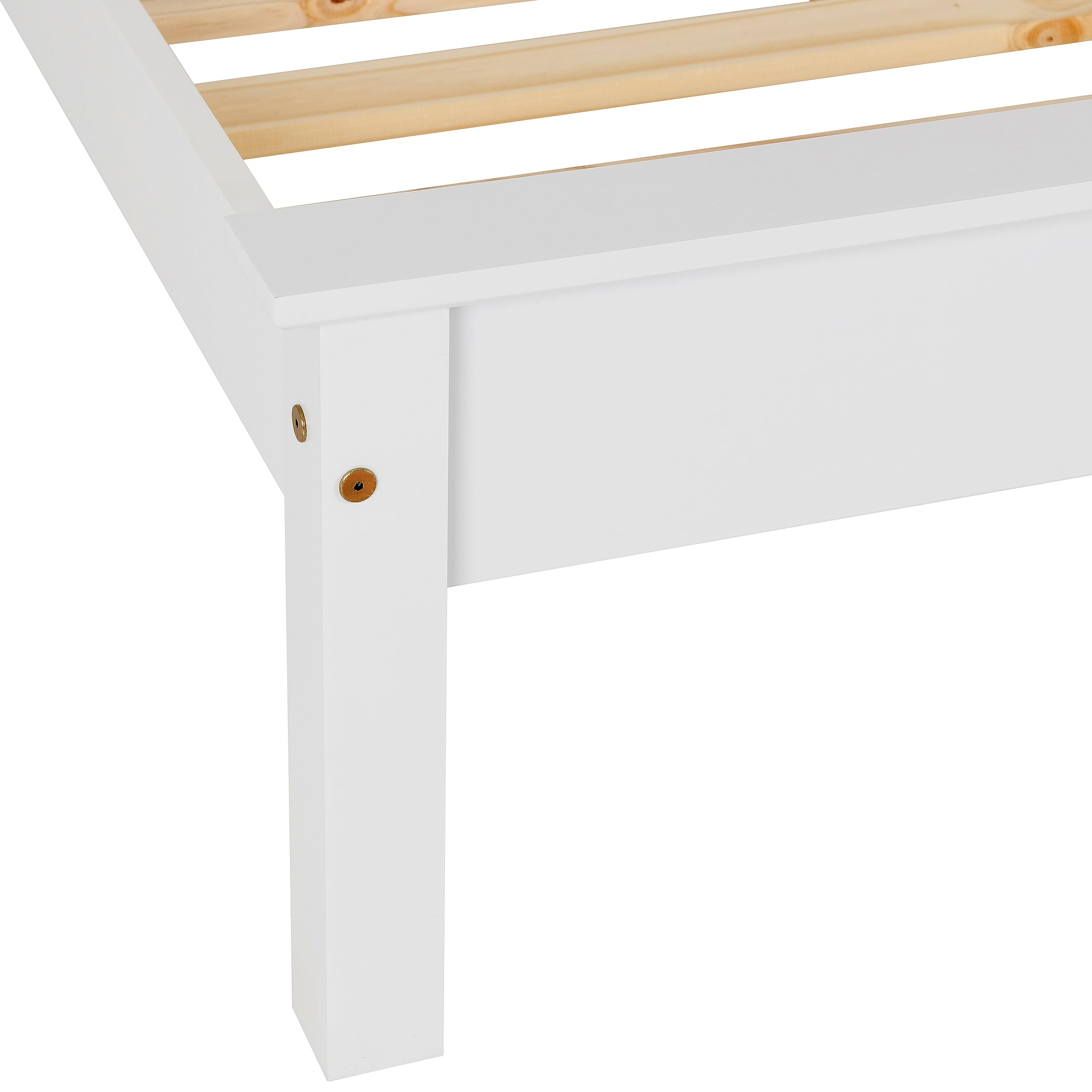 Seconique Monaco 4'6" Double Low End Bed in White