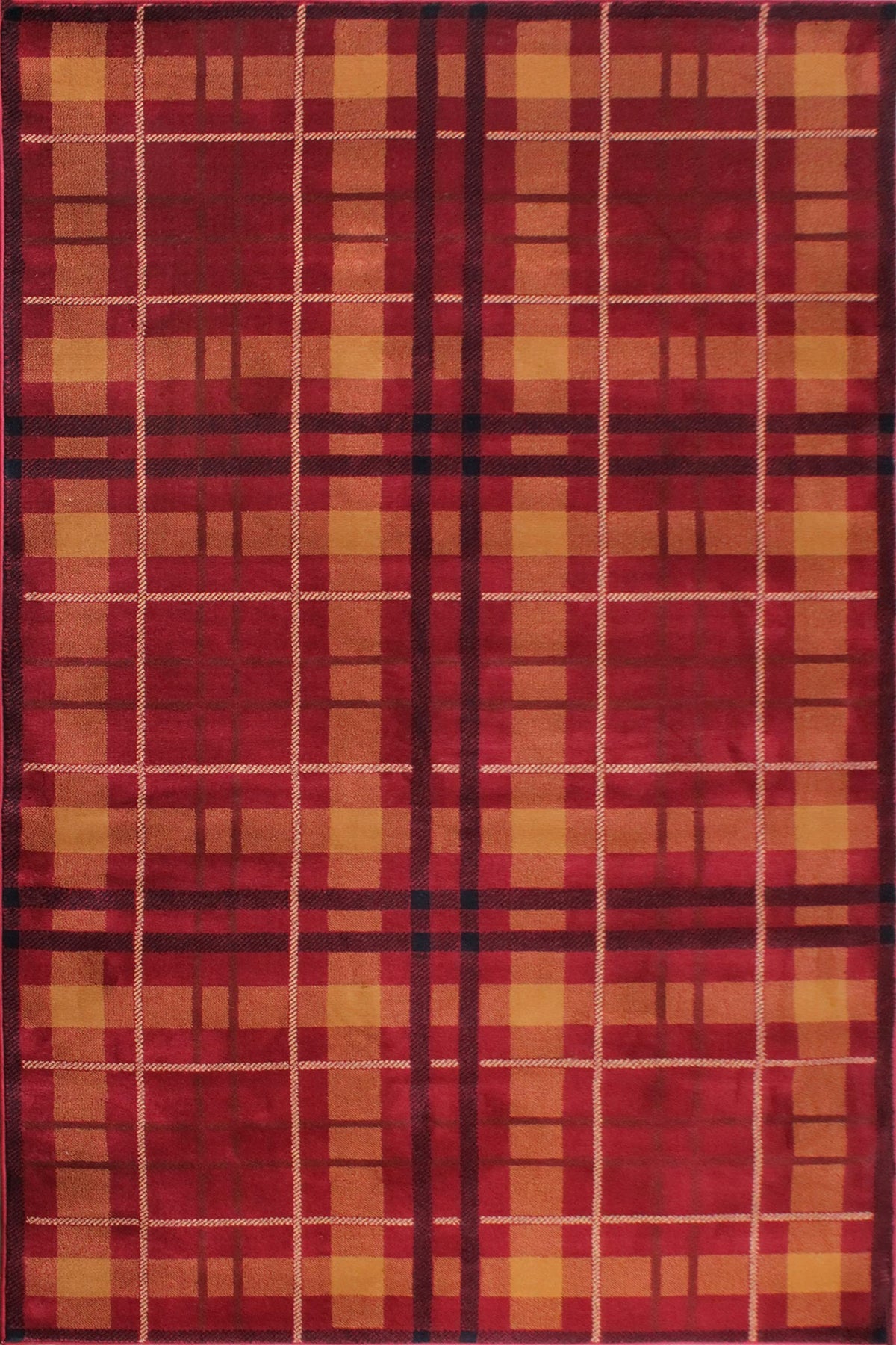 Highland Tartan Rug for Living Room Bedroom Check Quality Rug