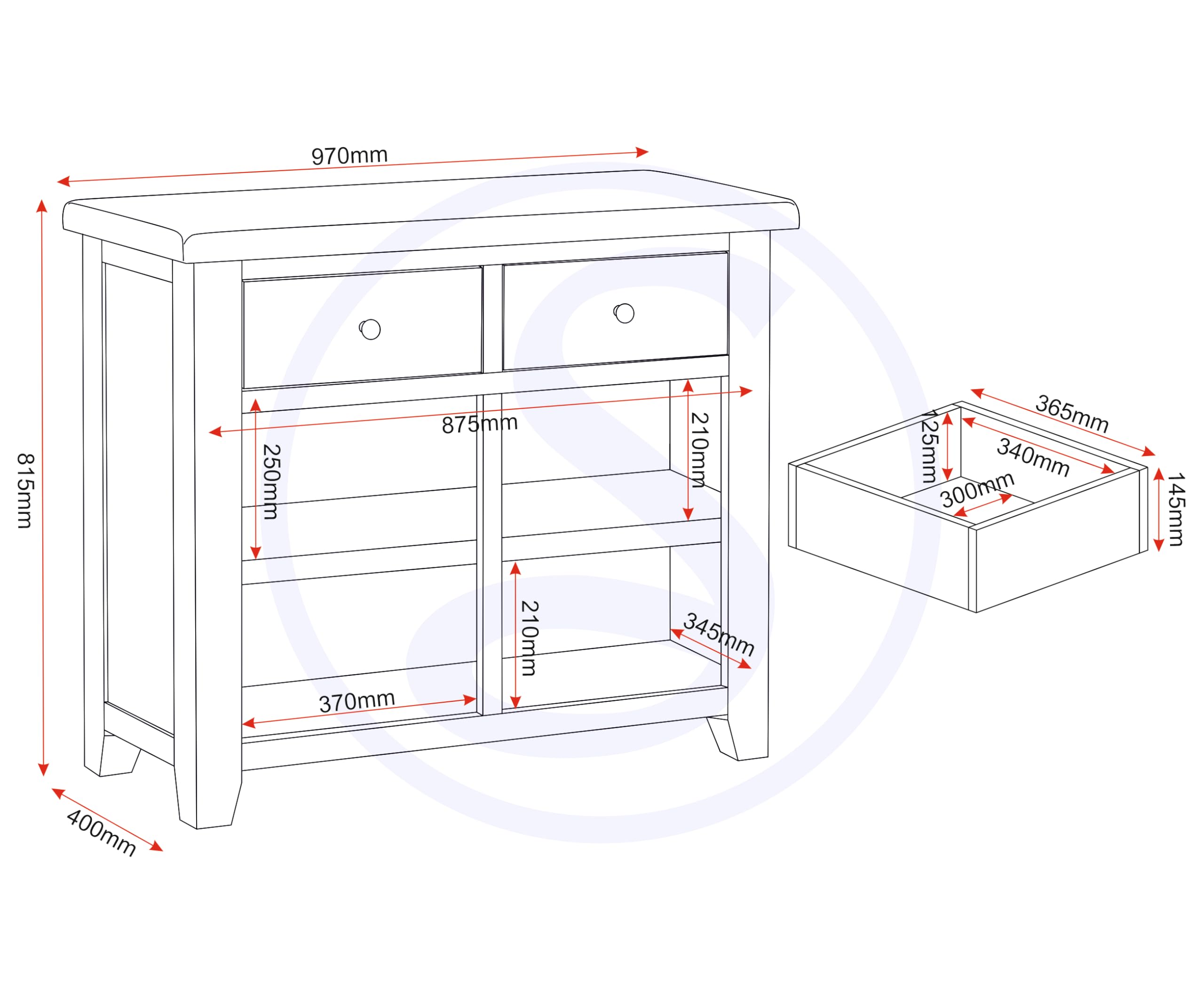 Seconique Windsor Sideboard