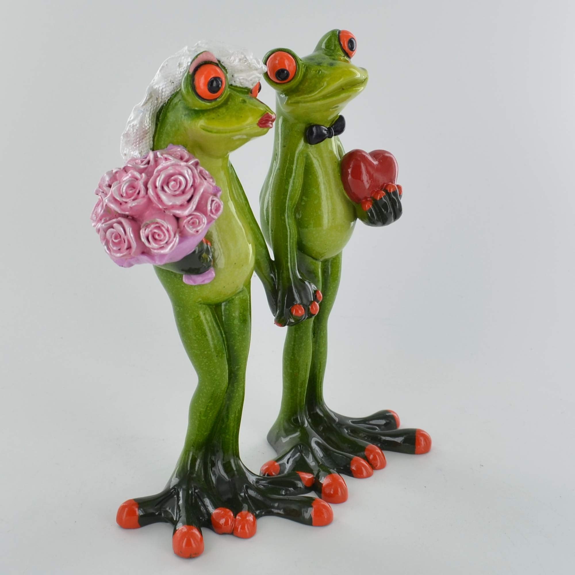 Comical Frogs - The Big Day Novelty Gift Joke Present Home Decor Sculpture H15.5cm