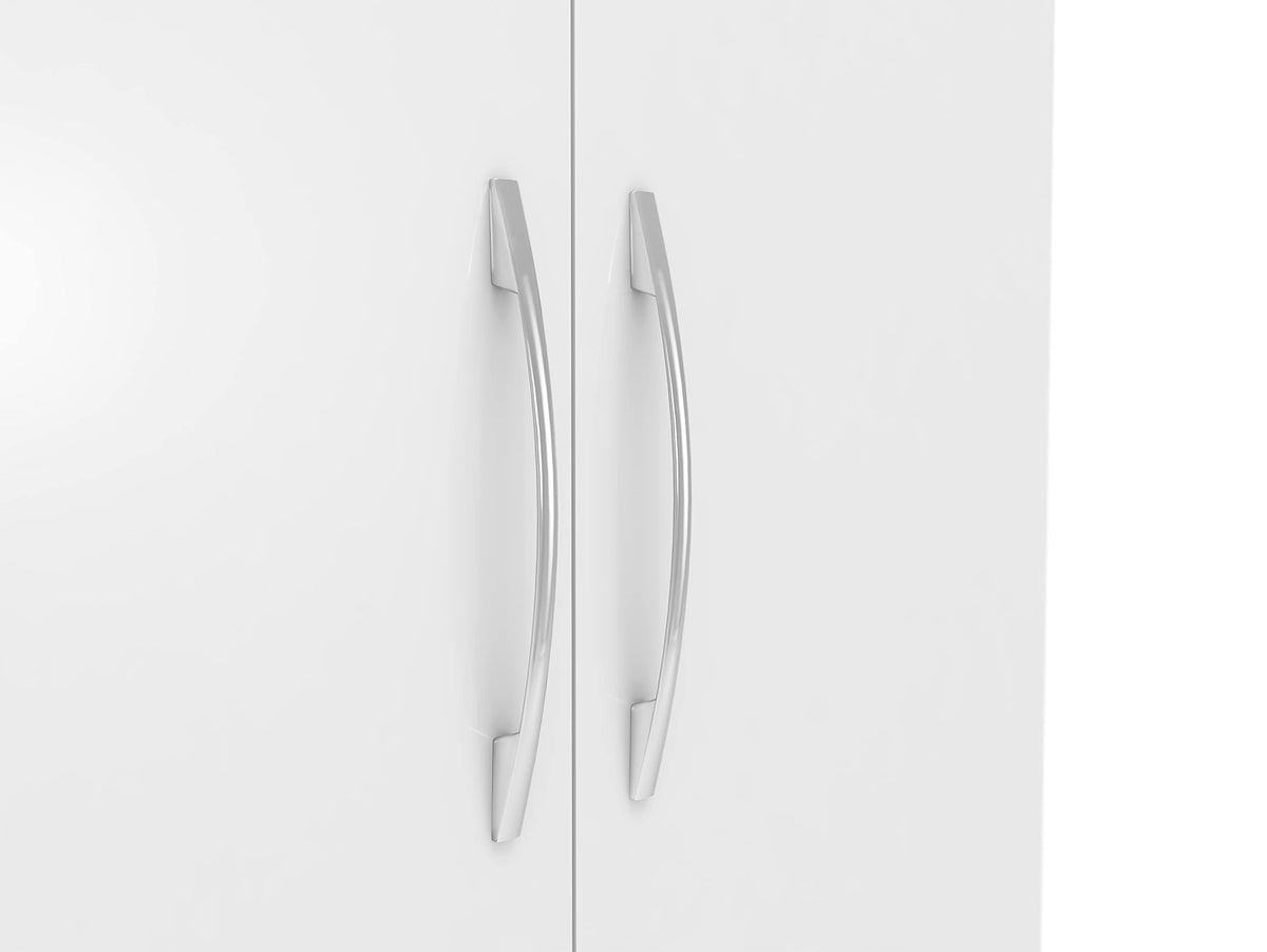 Seconique Ludlow 2 Door Wardrobe - White/Oak Lacquer