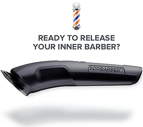 BakBlade BODBARBER Men's Grooming Kit - Full Body Manscaping & Beard Trimmer - Waterproof, Fast Charging, Long Lasting